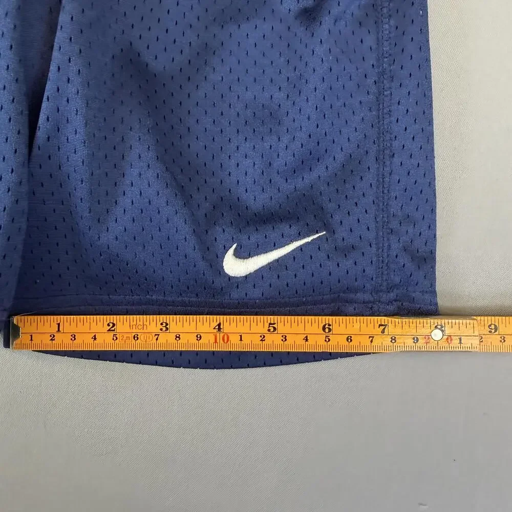 Nike Athletic Shorts Kids Size 8 Blue Mesh Elastic Waist Summer Activewear